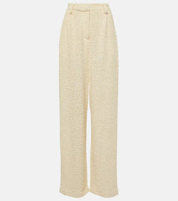 Magda Butrym High-rise bouclé wide-leg pants