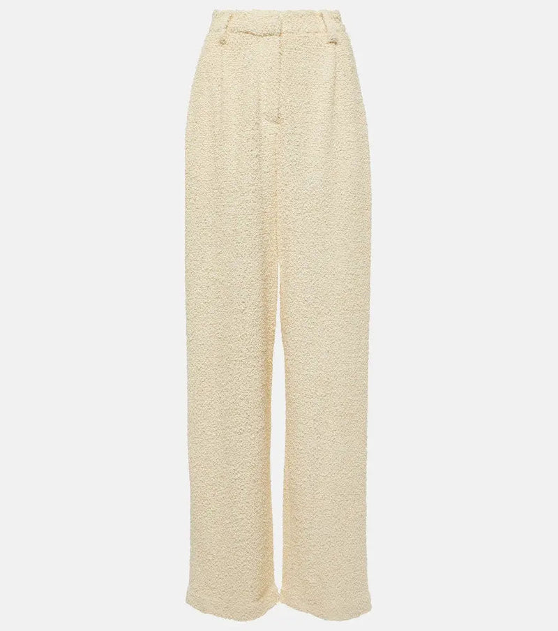 Magda Butrym High-rise bouclé wide-leg pants