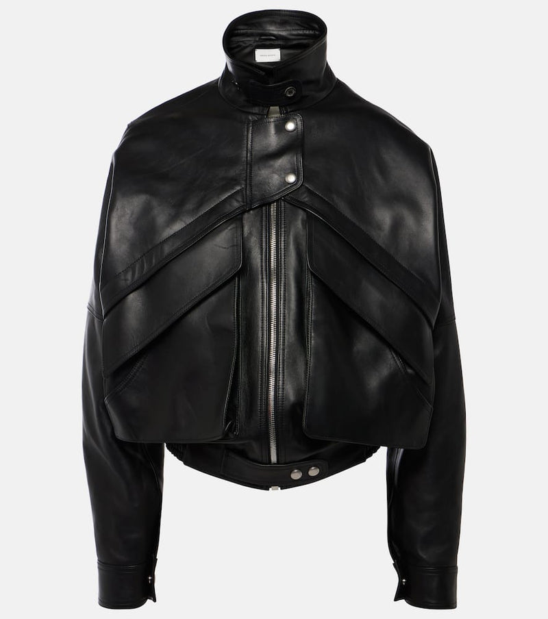 Magda Butrym Leather bomber jacket