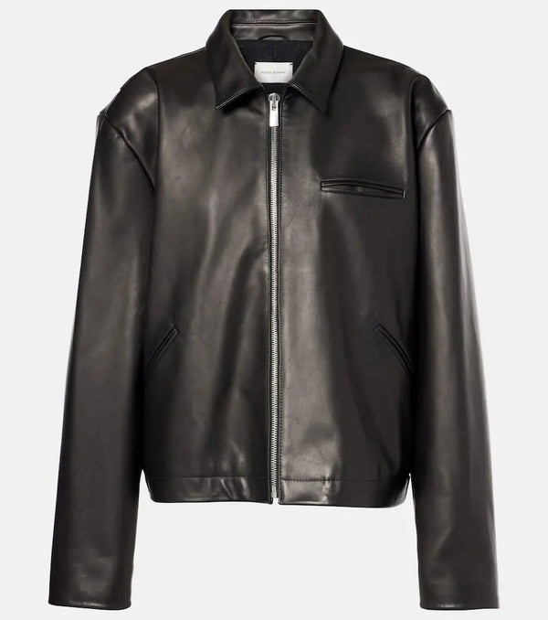 Magda Butrym Oversized leather jacket | LYBSTORE