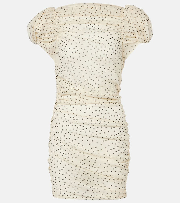 Magda Butrym Polka-dot silk-blend minidress