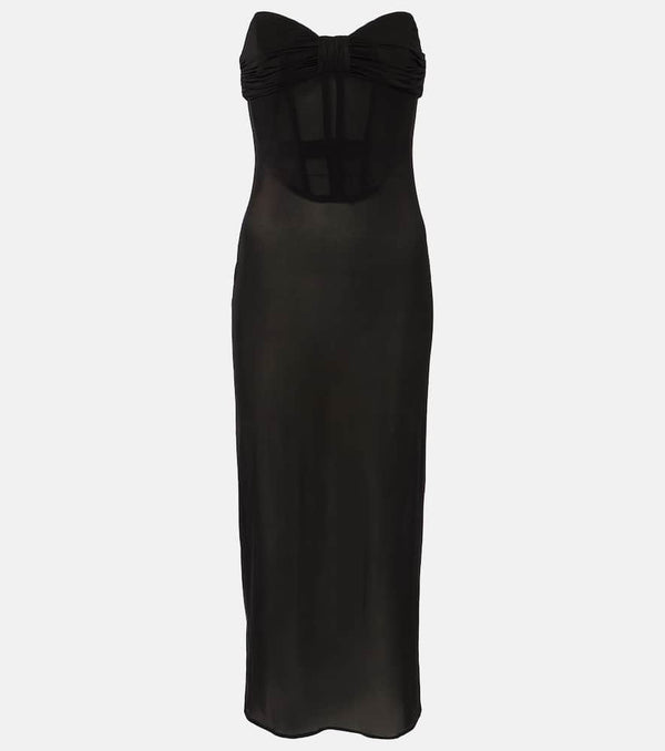 Magda Butrym Satin midi dress