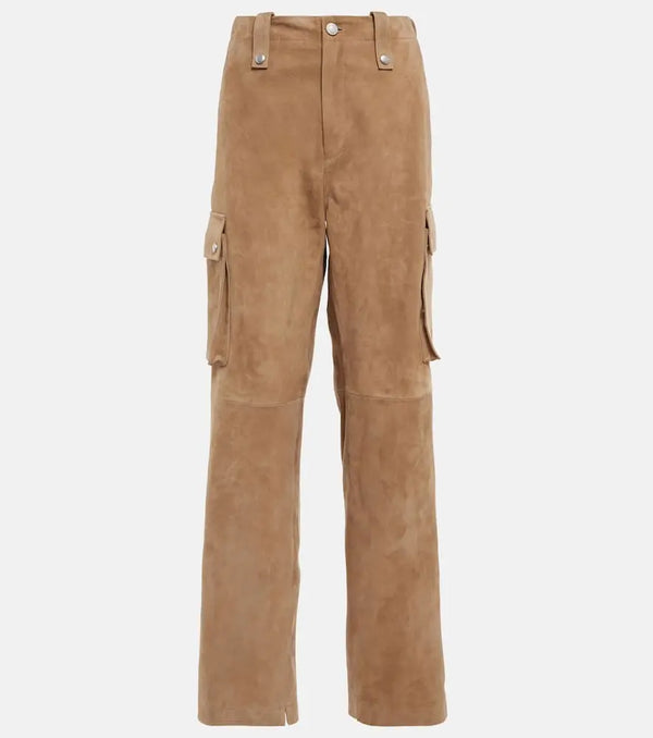 Magda Butrym Suede cargo pants | LYBSTORE