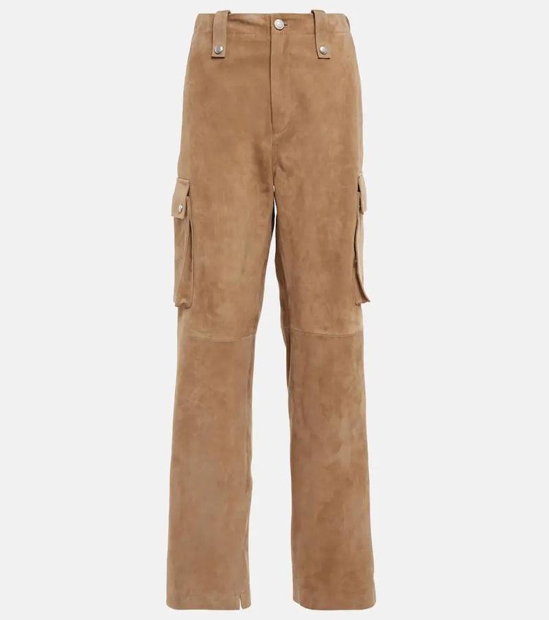 Magda Butrym Suede cargo pants | LYBSTORE