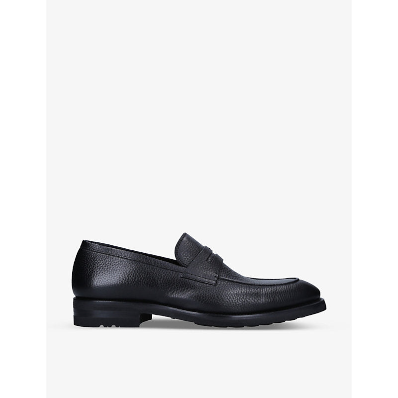 Mens Magnanni Delos pebbled-texture leather loafers