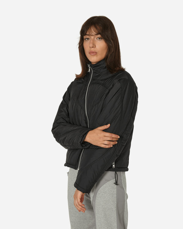 Mainline:RUS/Fr.CA/DE Piping Nylon Puffer Jacket Black