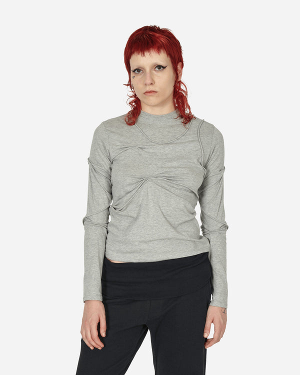 Mainline:RUS/Fr.CA/DE Pleated Longsleeve Top Grey