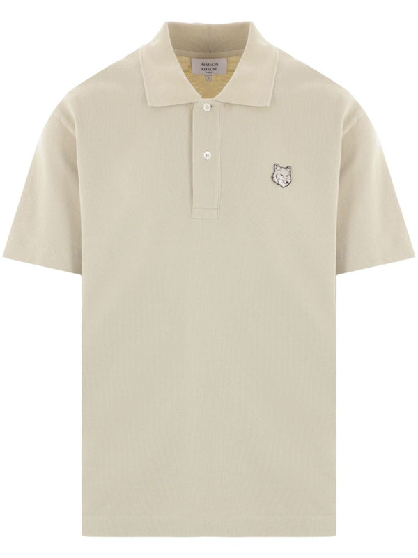 Maison Kitsune' Fox Head Cotton Polo Shirt