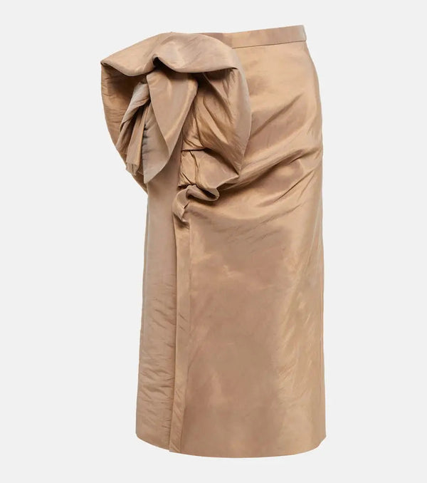 Maison Margiela Draped midi skirt | LYBSTORE