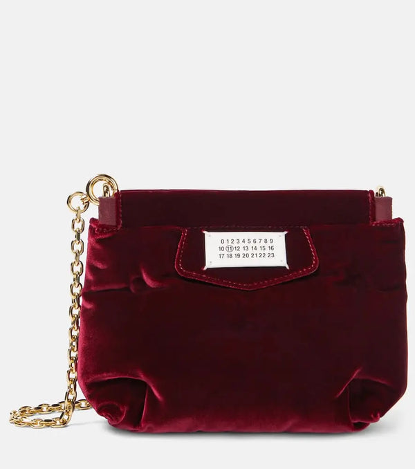 Maison Margiela Glam Slam Red Carpet Mini velvet clutch | LYBSTORE