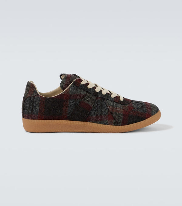 Maison Margiela Recicla Replica checked sneakers