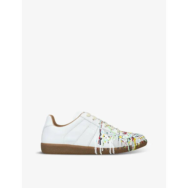 Maison Margiela Replica Painter leather low-top trainers