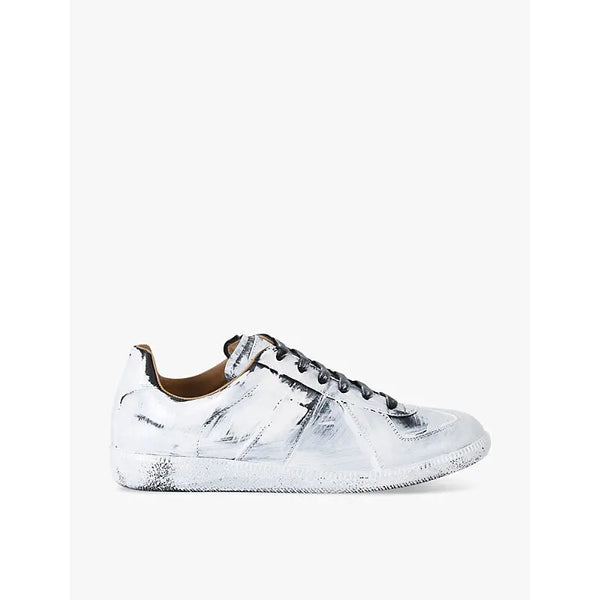 Maison Margiela Replica full-paint leather low-top trainers