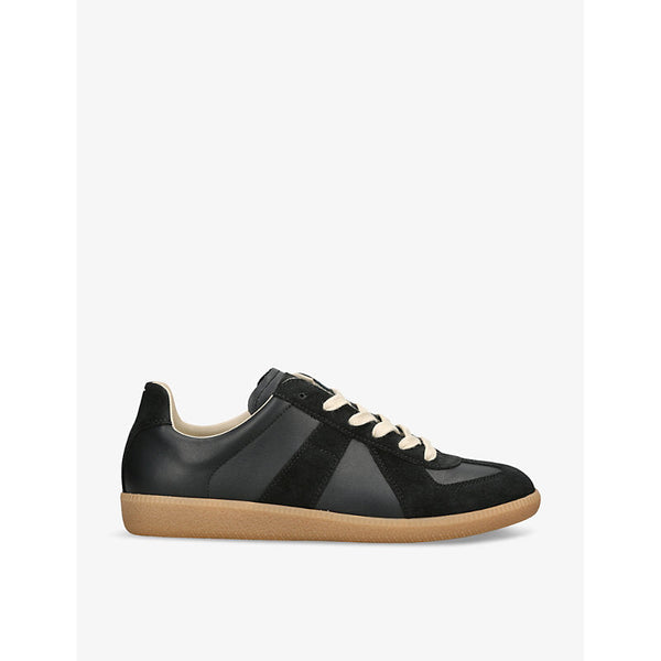 Mens Maison Margiela Replica panelled leather low-top trainers