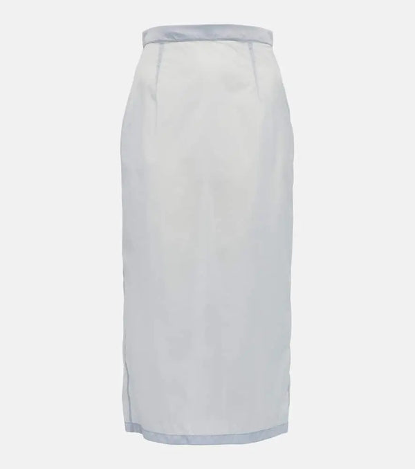 Maison Margiela Semi-sheer midi skirt | LYBSTORE