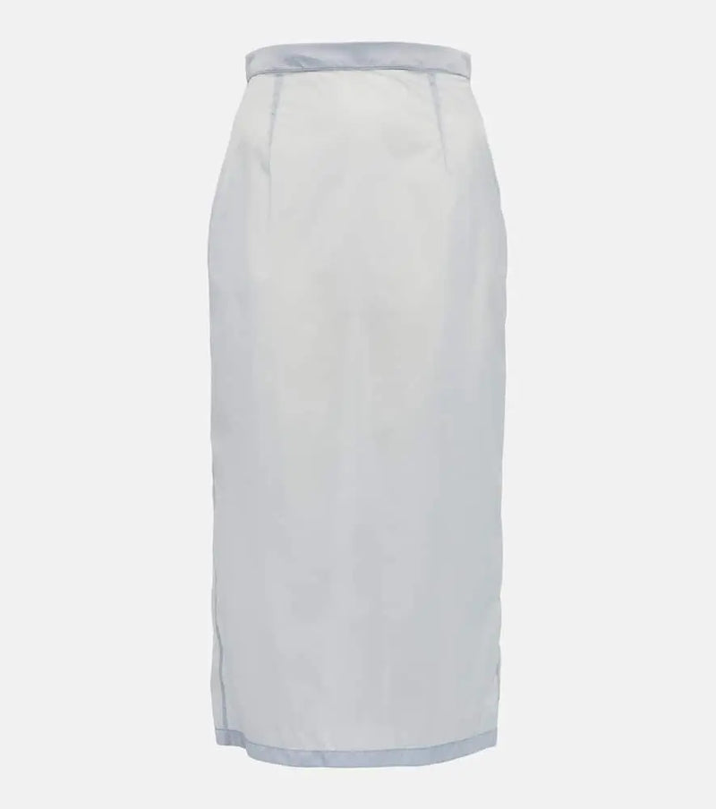 Maison Margiela Semi-sheer midi skirt