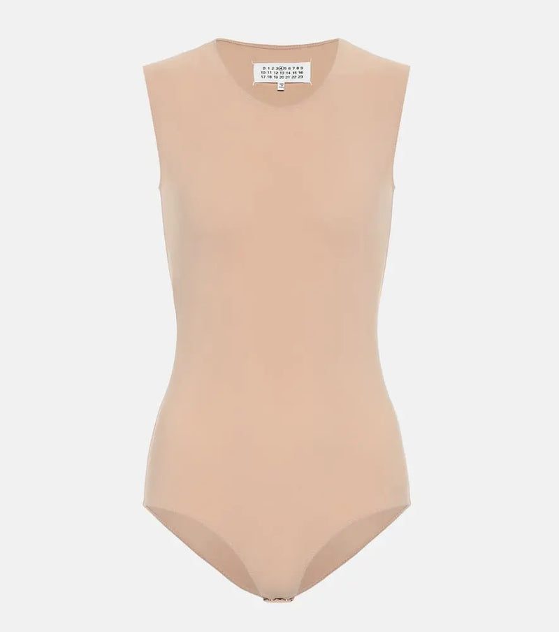 Maison Margiela Sleeveless stretch-jersey bodysuit | LYBSTORE