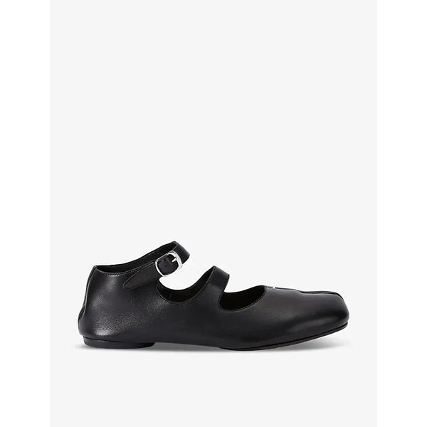 Maison Margiela Tabi double-strap leather ballet flats