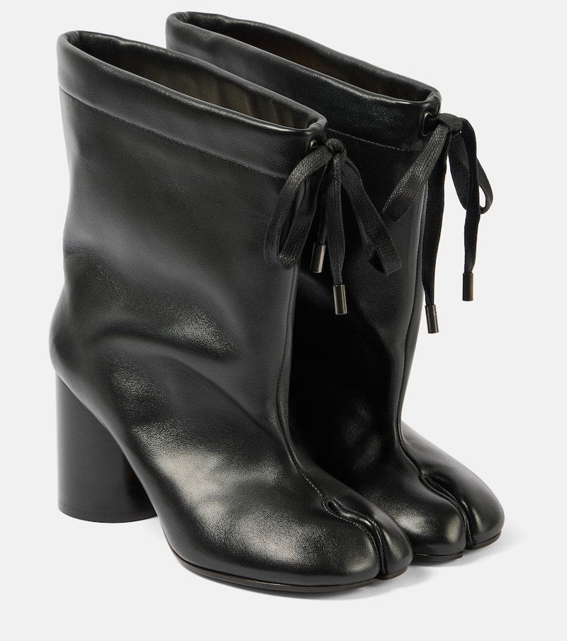 Maison Margiela Tabi drawstring leather ankle boots