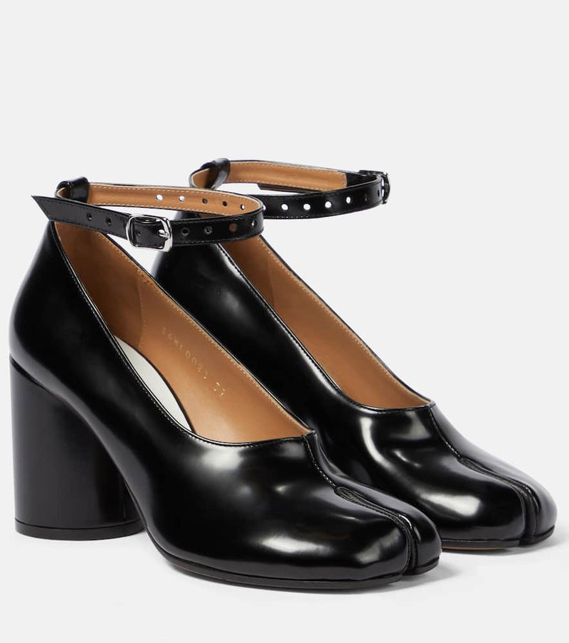 Maison Margiela Tabi leather Mary Jane pumps