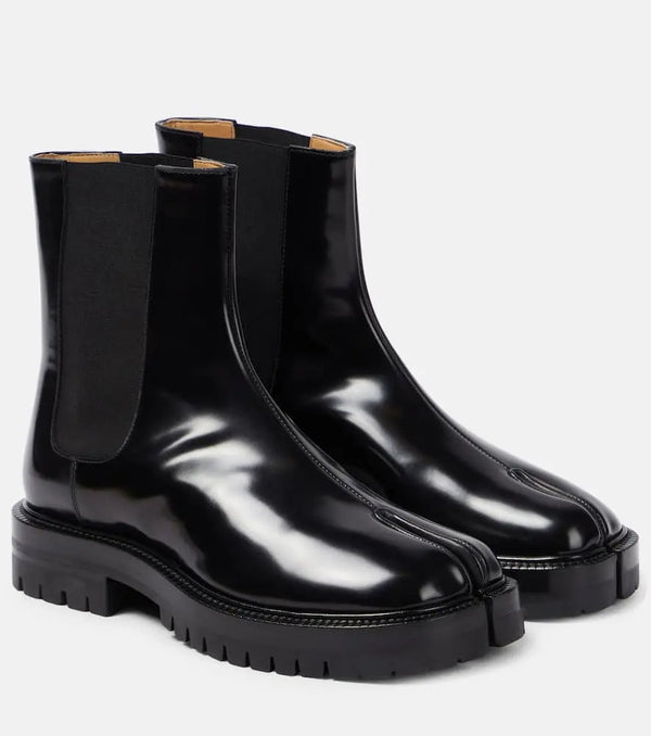 Maison Margiela Tabi leather ankle boots | LYBSTORE