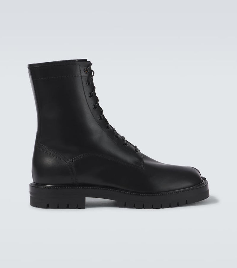 Maison Margiela Tabi leather combat boots