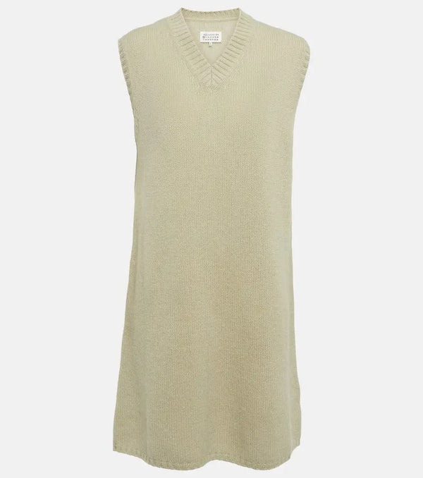 Maison Margiela Virgin wool sleeveless minidress | LYBSTORE