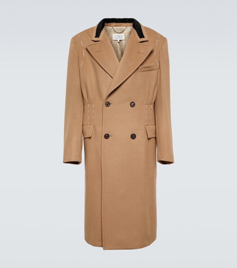 Maison Margiela Wool and camel hair overcoat