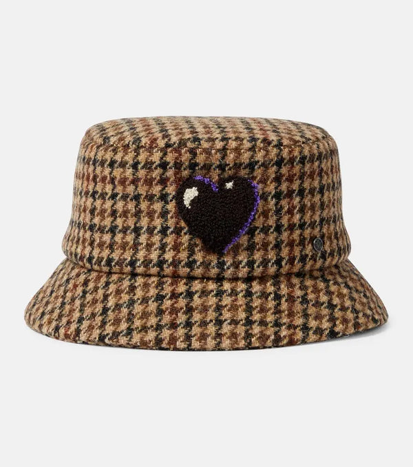 Maison Michel Axel checked wool bucket hat | LYBSTORE