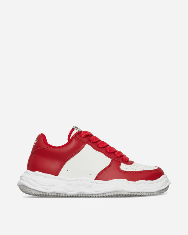 Maison MIHARA YASUHIRO Wayne OG Sole Cow Leather Low Sneakers Red / White