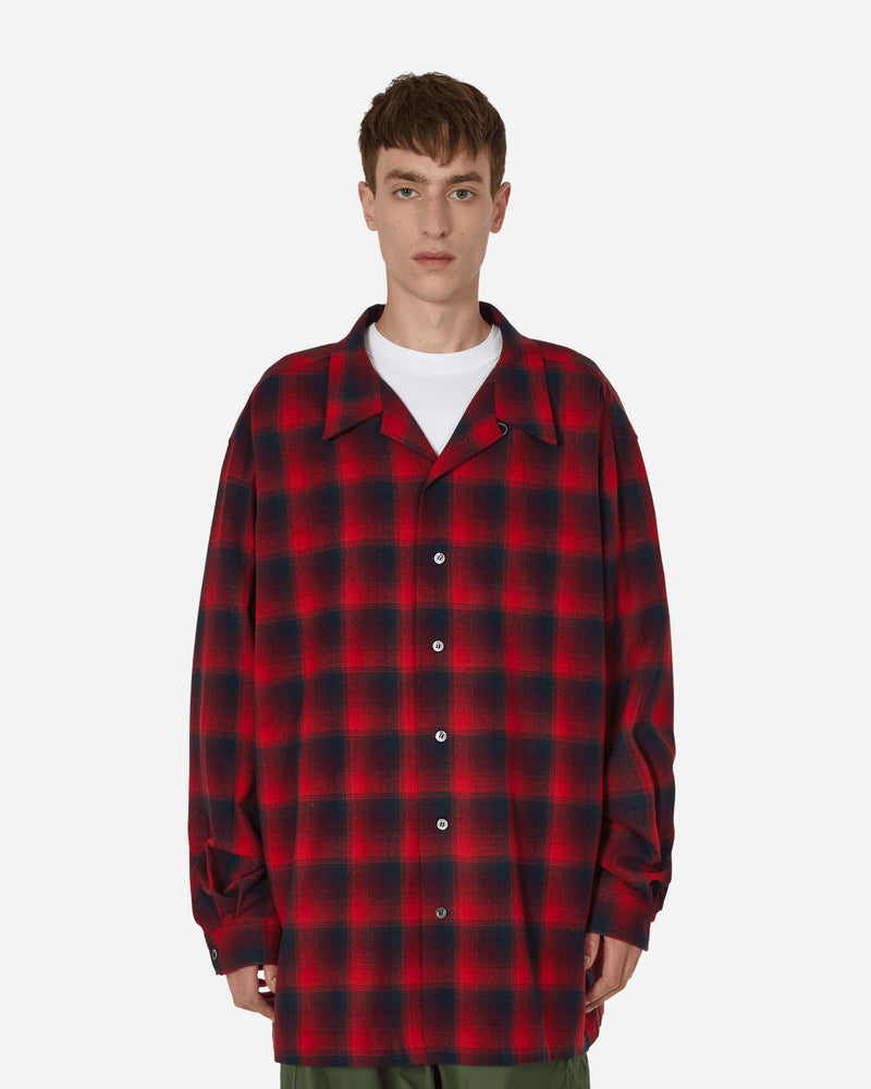 Maison Margiela Pendleton Oversized Shirt Red