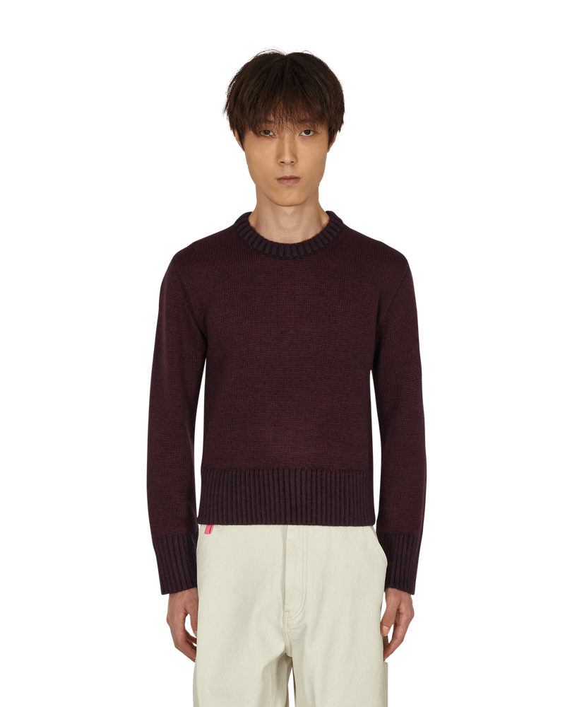 Maison Margiela Shrunken Crewneck Sweater Red