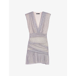 Maje Runnygo metallic woven mini dress | LYBSTORE