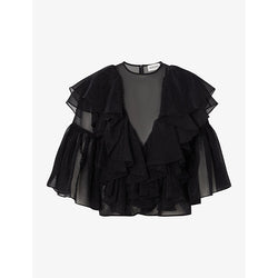 Malina Alexia frilled organza blouse