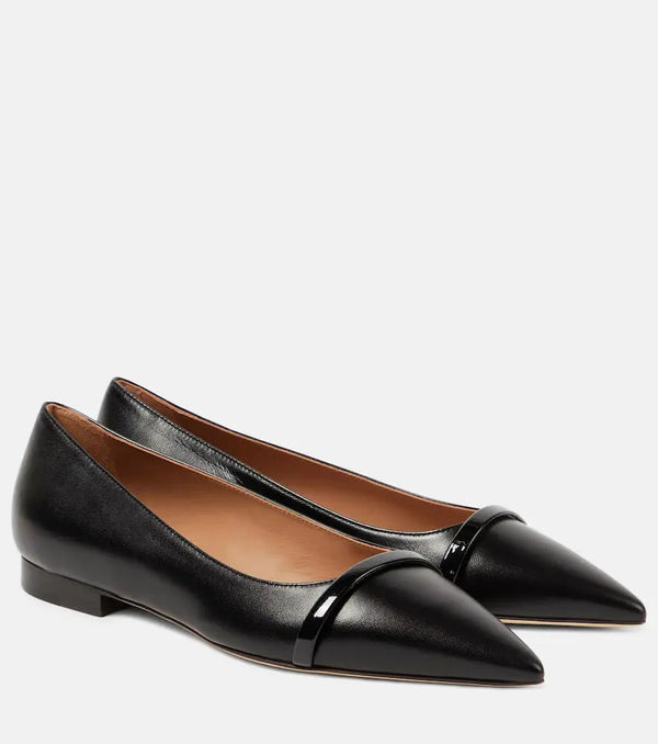 Malone Souliers Jhene leather ballet flats | LYBSTORE