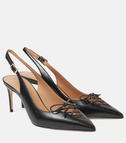 Malone Souliers Trudie leather slingback pumps