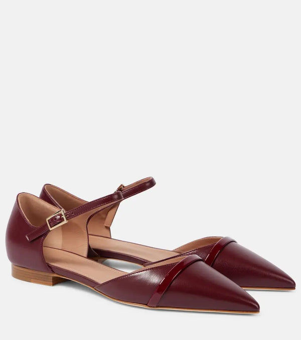 Malone Souliers Ulla leather Mary Jane flats | LYBSTORE