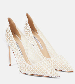 Manolo Blahnik Bridal Tora 105 lace pumps