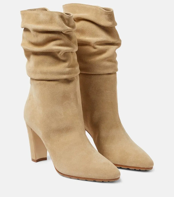 Manolo Blahnik Calasso suede ankle boots | LYBSTORE