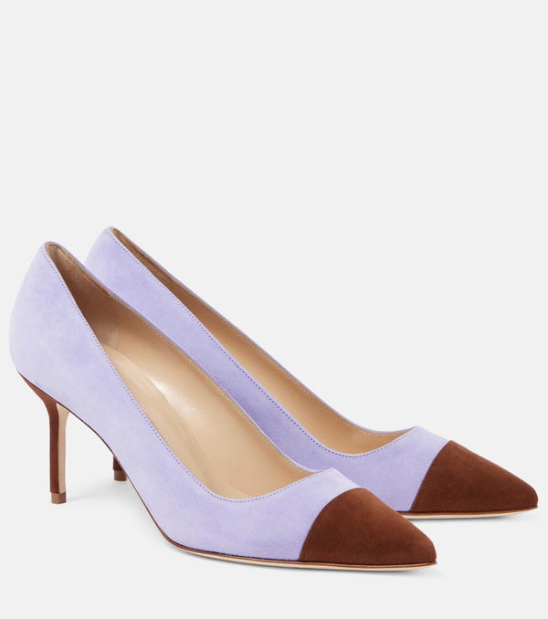 Manolo Blahnik Capcour 70 suede pumps