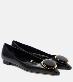 Manolo Blahnik Chiaran leather ballet flats