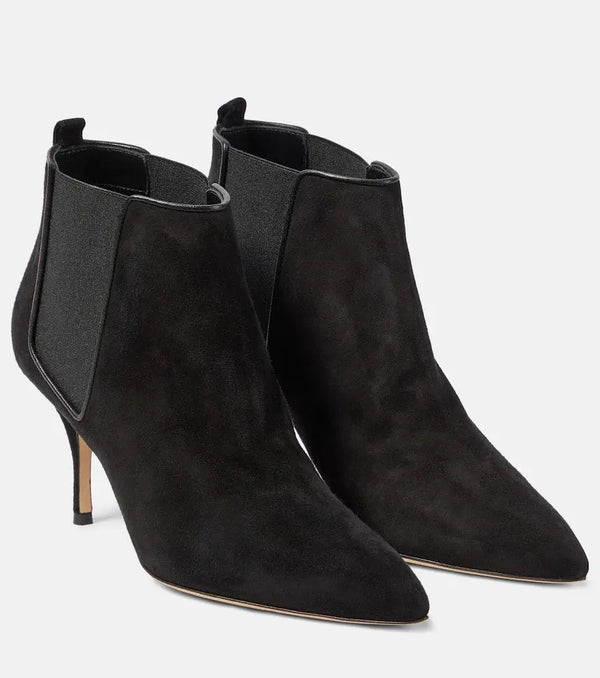 Manolo Blahnik Dildi Otto suede ankle boots | LYBSTORE