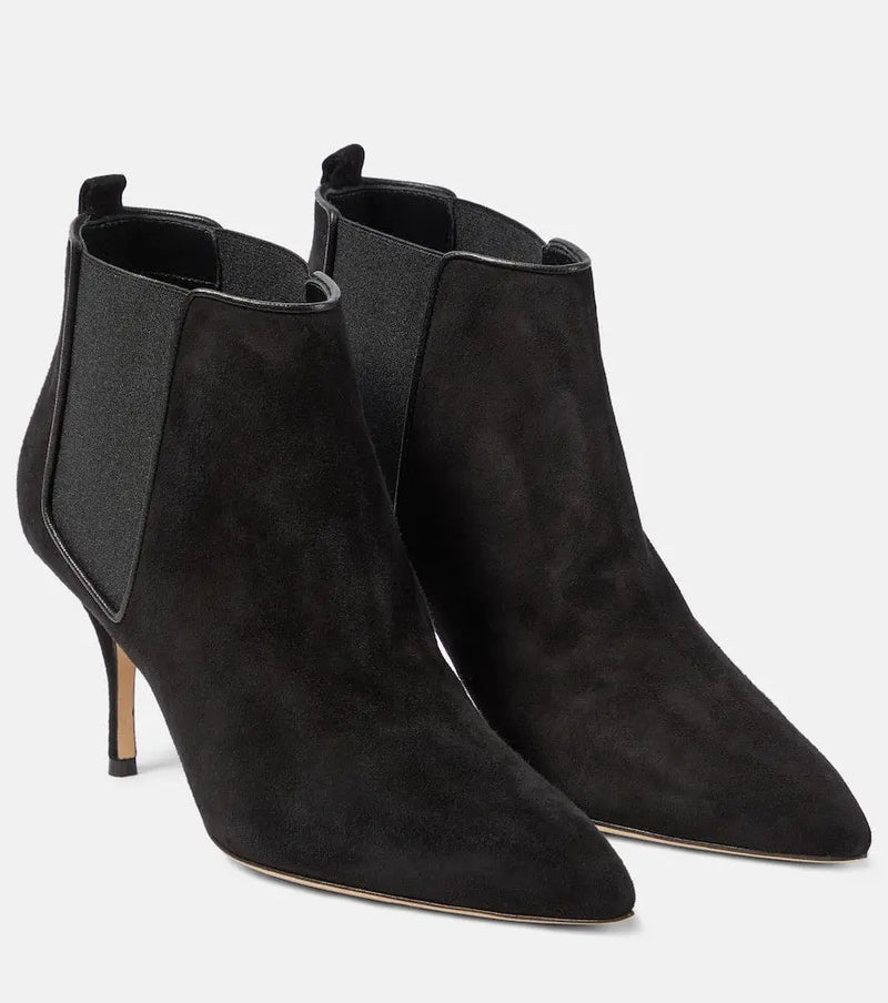 Manolo Blahnik Dildi Otto suede ankle boots