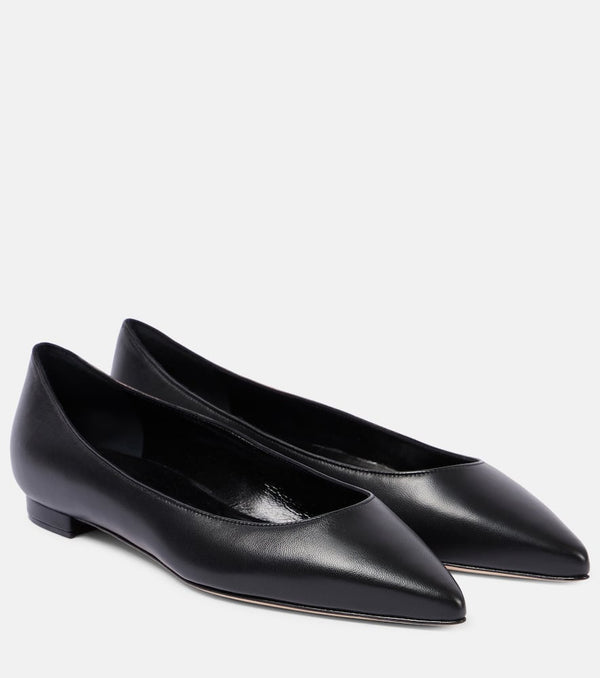 Manolo Blahnik Kietta leather ballet flats