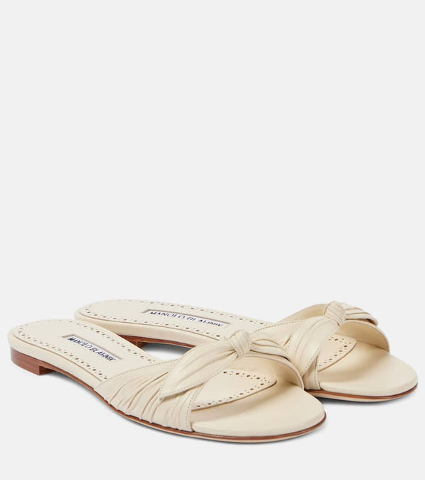 Manolo Blahnik Lolloflat leather mules