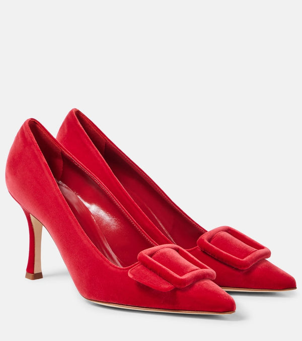 Manolo Blahnik Maysale velvet pumps