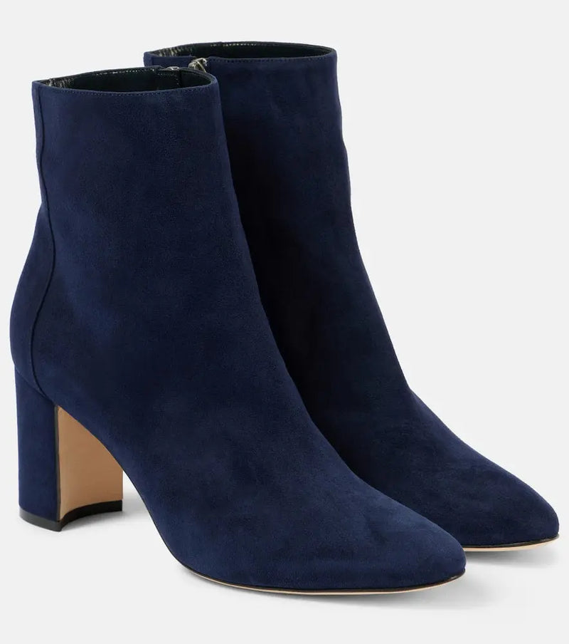 Manolo Blahnik Rosie suede ankle boots | LYBSTORE