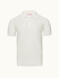 Maranon - Cloud Tailored Fit Mercerised Cotton Waffle Stitch Polo Shirt