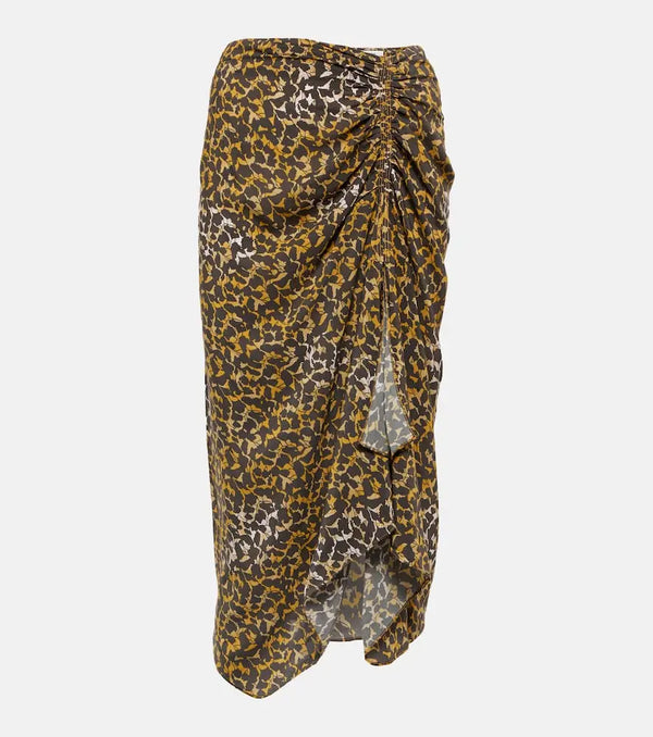 Marant Etoile Azaria printed midi skirt | LYBSTORE