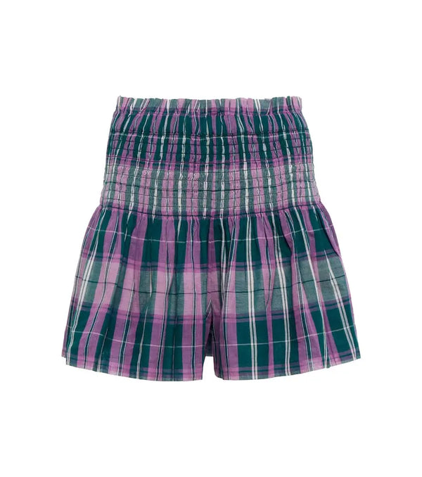 Marant Etoile Bayowel shirred cotton shorts | LYBSTORE